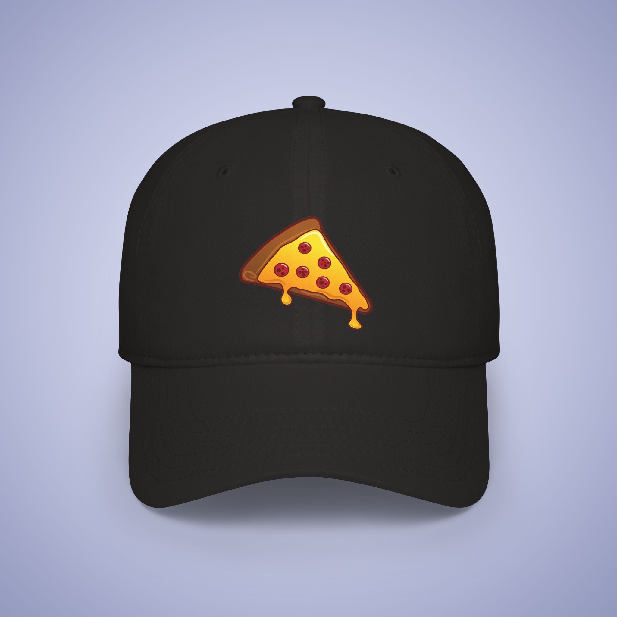 Pizza Slice Graphic Art Cap Low Profile Baseball Hat for Pizza Lovers