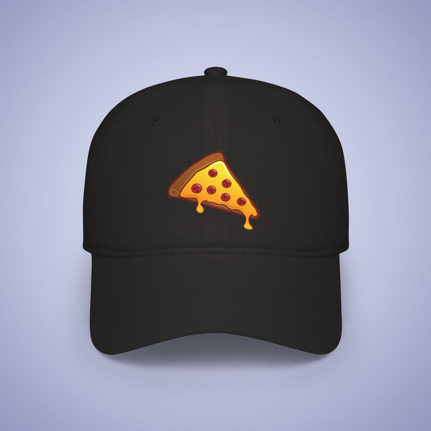 Pizza Slice Graphic Art Cap Low Profile Baseball Hat for Pizza Lovers