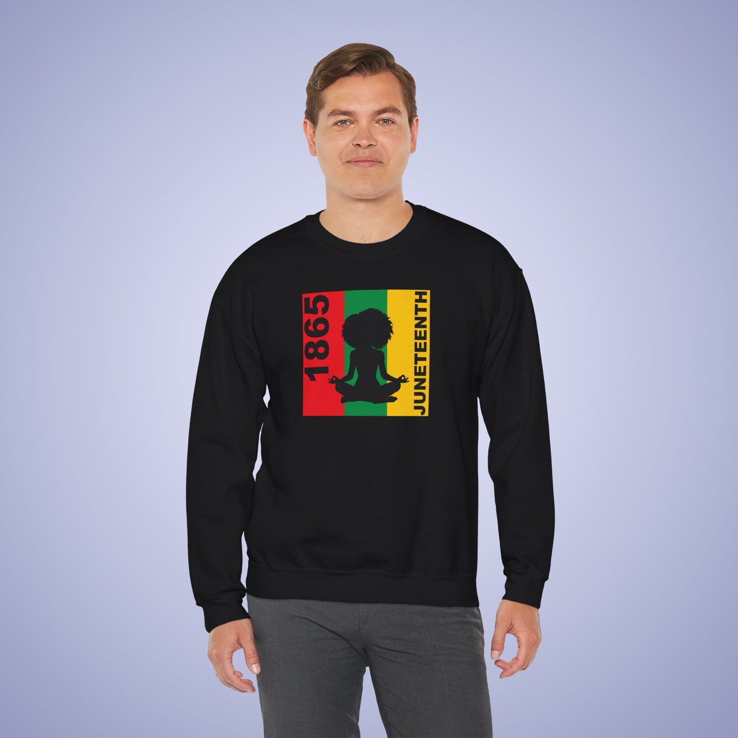Meditation Juneteenth Unisex Crewneck Oversized Sweatshirt