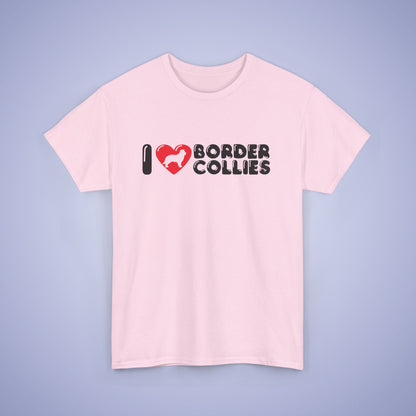 I Heart Border Collies Unisex T Shirt