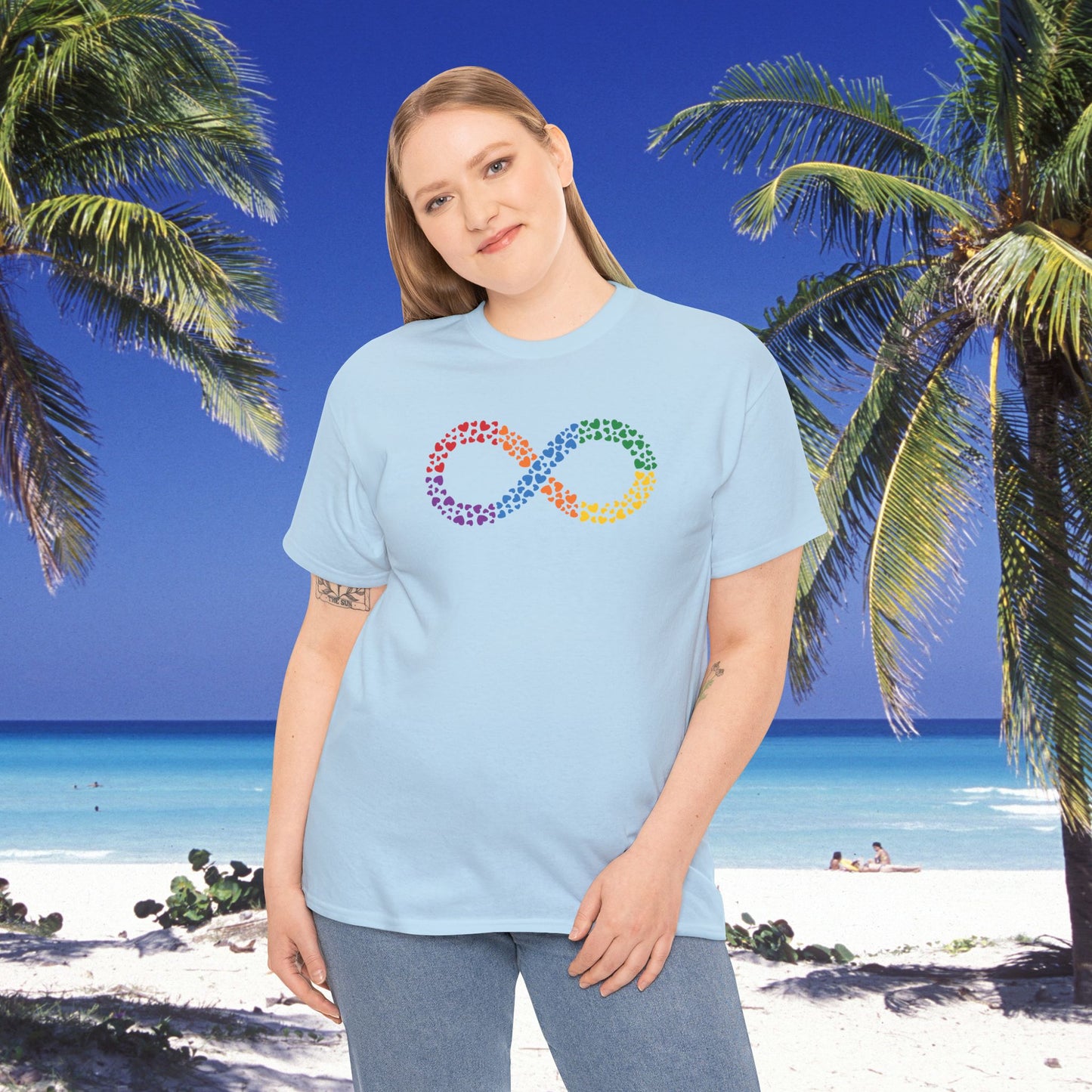 Infinity Heart Graphic Autism Awareness Unisex T Shirt