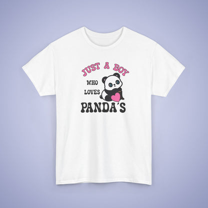 Just a Boy Who Loves Pandas National Panda Day Unisex T Shirt