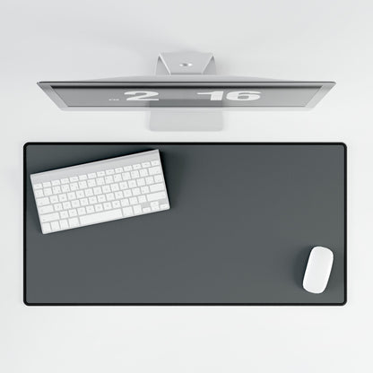 Dark Grey Desk Mat Minimalist Office Teacher Decor Gift Medium & Large