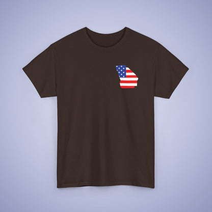Georgia Map Pocket Art Proud American Unisex T Shirt