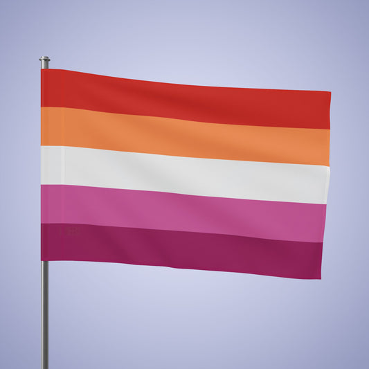 Lesbian Pride Month Flag Banner Small Medium & Large