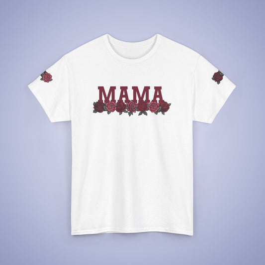 Mama Dark Roses Unisex Heavy T Shirt Personalized Name