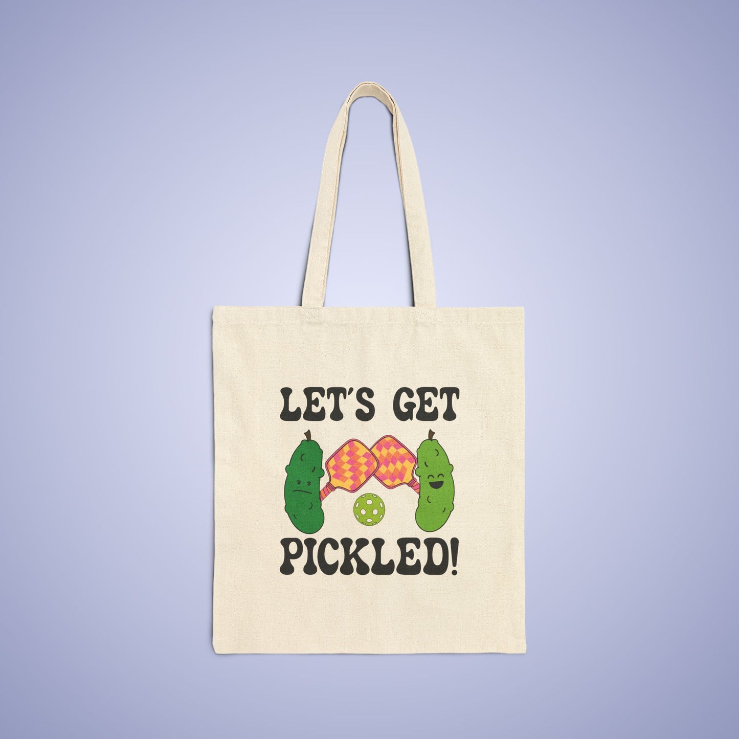 Let's Get Pickled Pickleball Tote Bag | Funny Pickle Lover Gift