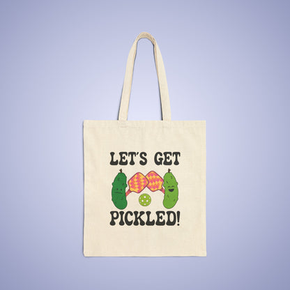 Let's Get Pickled Pickleball Tote Bag | Funny Pickle Lover Gift
