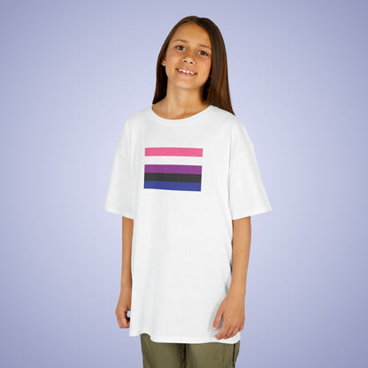 Gender Fluid Pride Kids Cotton T Shirt LGBTQ Pride Month
