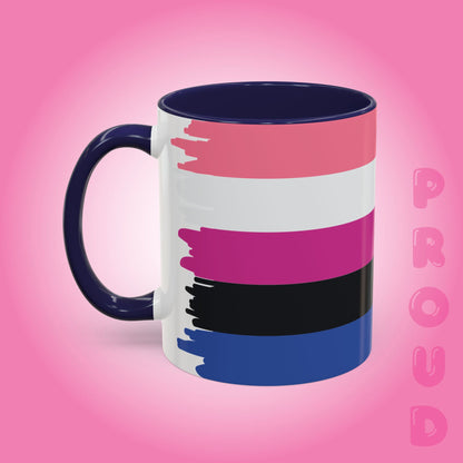 Gender Fluid Paint Style Coffee Mug