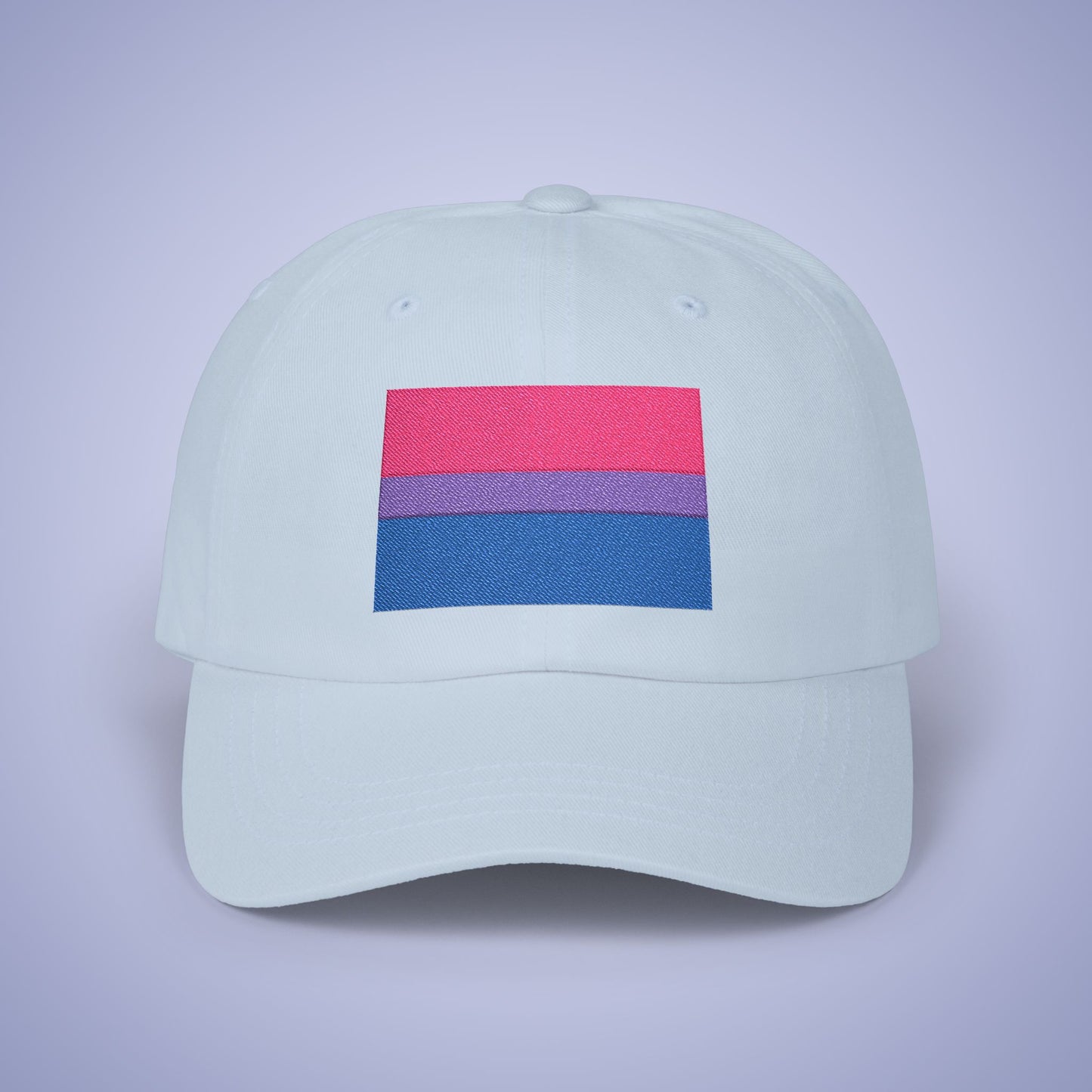Bi Sexual Flag Pride Month Embroidered Classic Dad Cap Unisex Coloured Embroidery