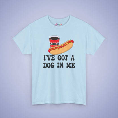 I've Got a Dog in Me Funny Hot Dog T-Shirt | Hot Dog Lover Gift Black