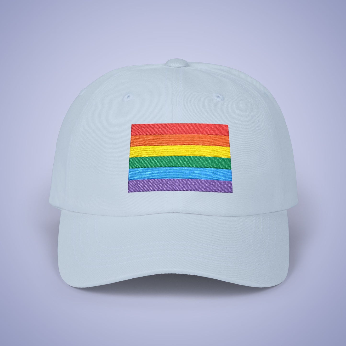 Pride Flag Month Embroidered Classic Dad Cap Unisex Coloured Embroidery
