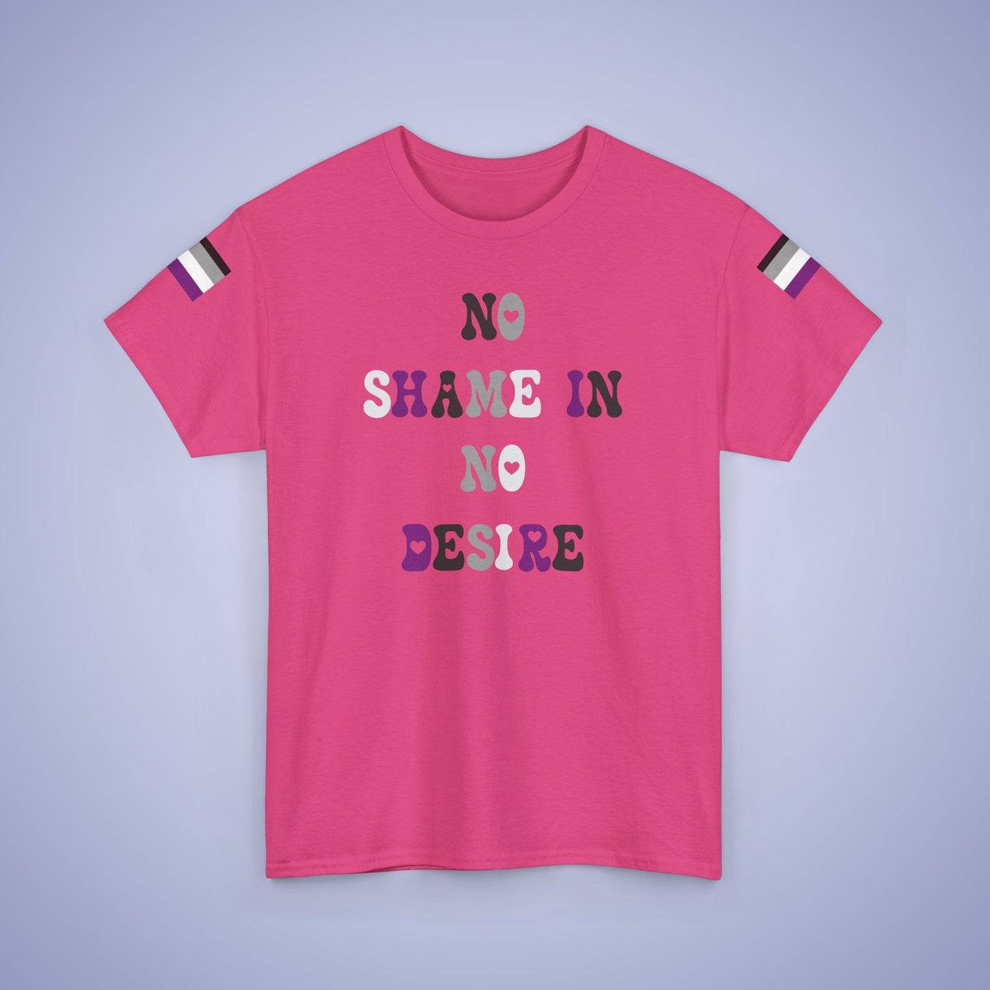 No Shame in No Desire Asexual LGBT Pride Month Matching  T Shirt Unisex