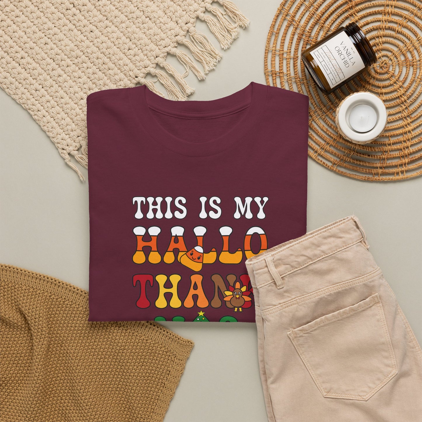 This is my HalloThankMas Halloween Thanksgiving Christmas T-Shirt