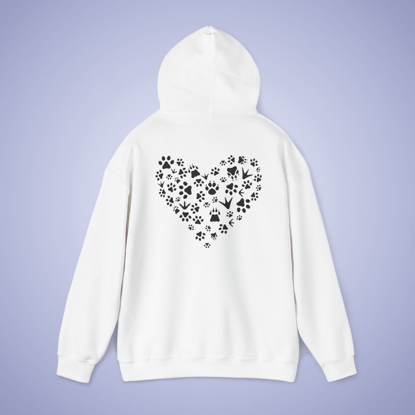 Animal Vet Hooded Sweatshirt Veterinarian Gift Double Sided Paw Prints