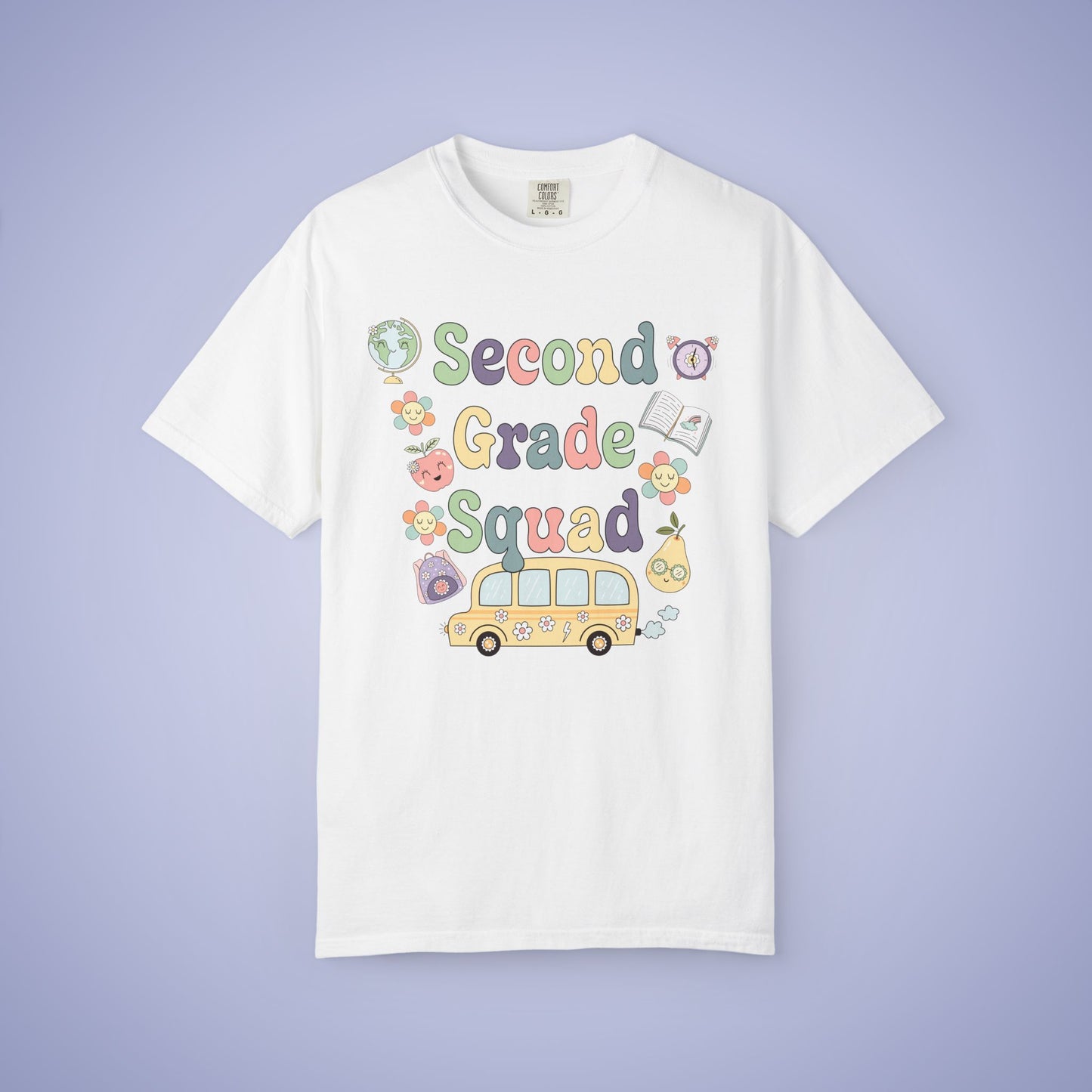 Second Grade Retro Fun Teacher T Shirt Comfort Colors Unisex Back to School