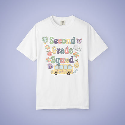 Second Grade Retro Fun Teacher T Shirt Comfort Colors Unisex Back to School