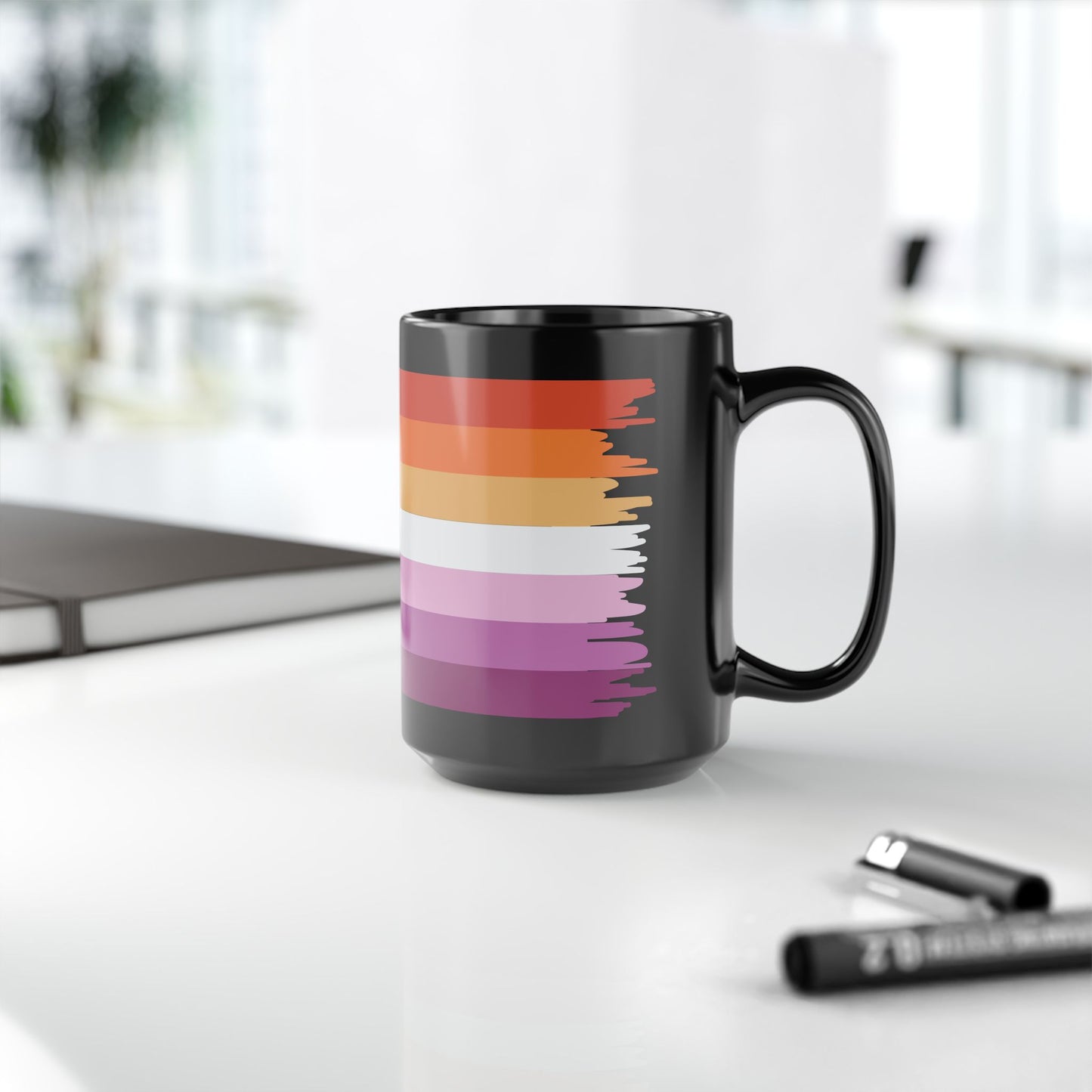 Lesbian Pride Month Gay LGBTQ Black 11oz or 15oz Coffee Mug