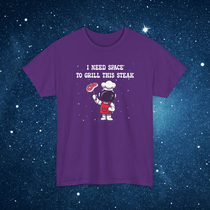 I Need Space to Grill this Steak National Astronaut Day Unisex Graphic T Shirt