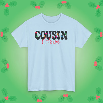 Cousin Crew Christmas Lights Family Matching Unisex T Shirt