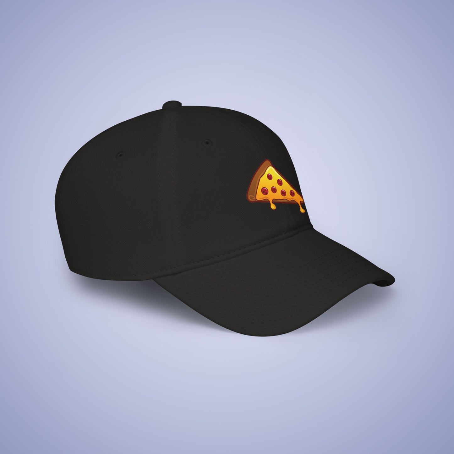 Pizza Slice Graphic Art Cap Low Profile Baseball Hat for Pizza Lovers