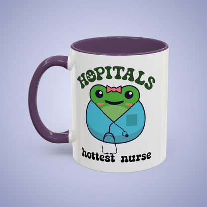 Hopitals Hottest Nurse Frog Lover Gift Coffee Mug Ceramic