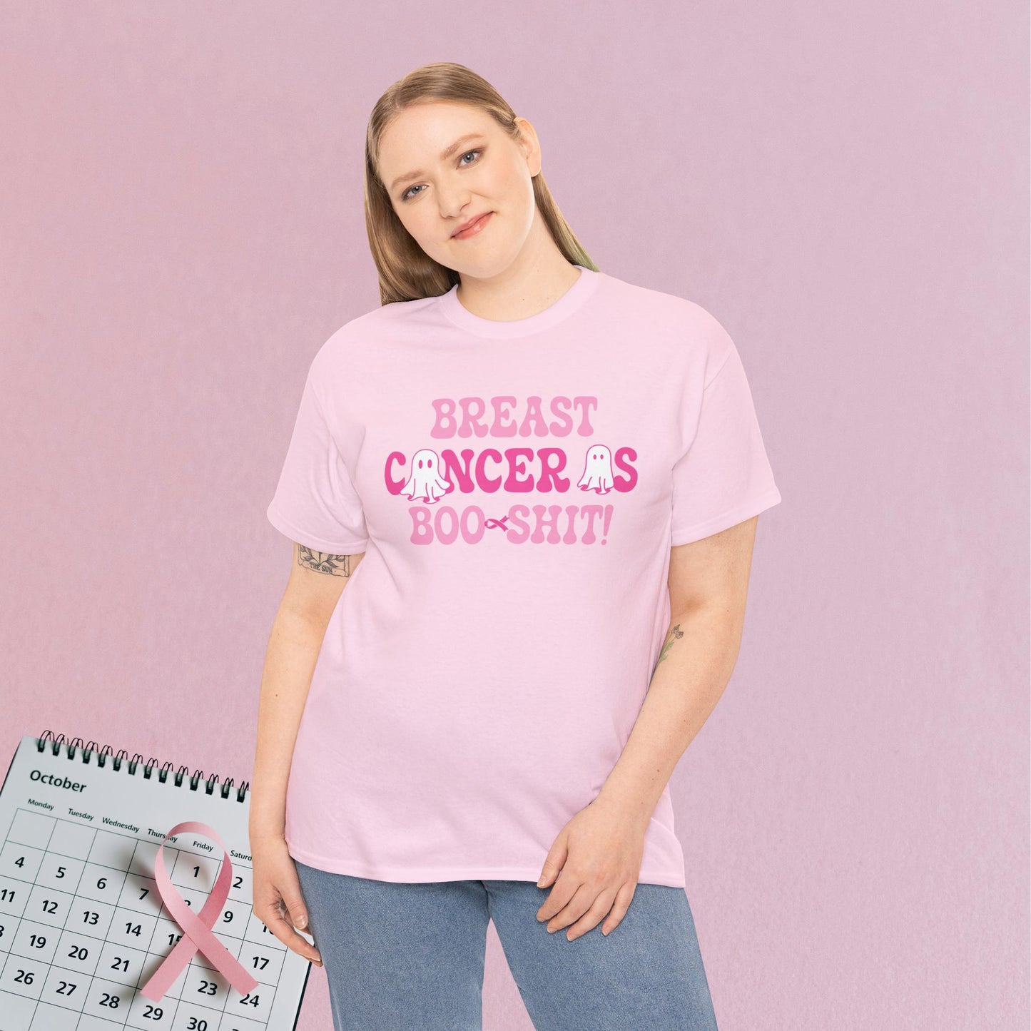 Breast Cancer is Boo Sh*t Funny Halloween Ghost Unisex T Shirt