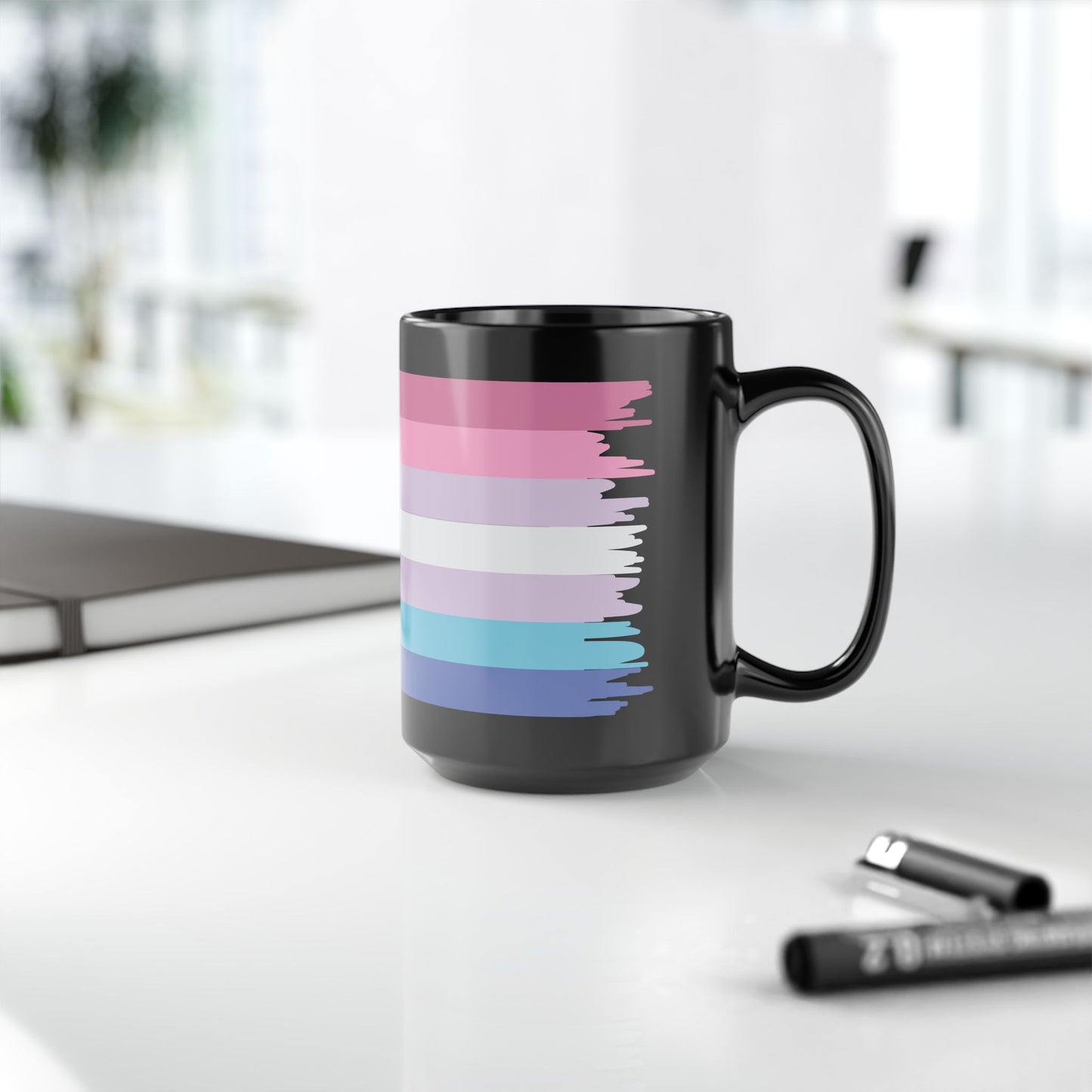 Bi Gender Pride Month LGBTQ Black 11oz or 15oz Coffee Mug