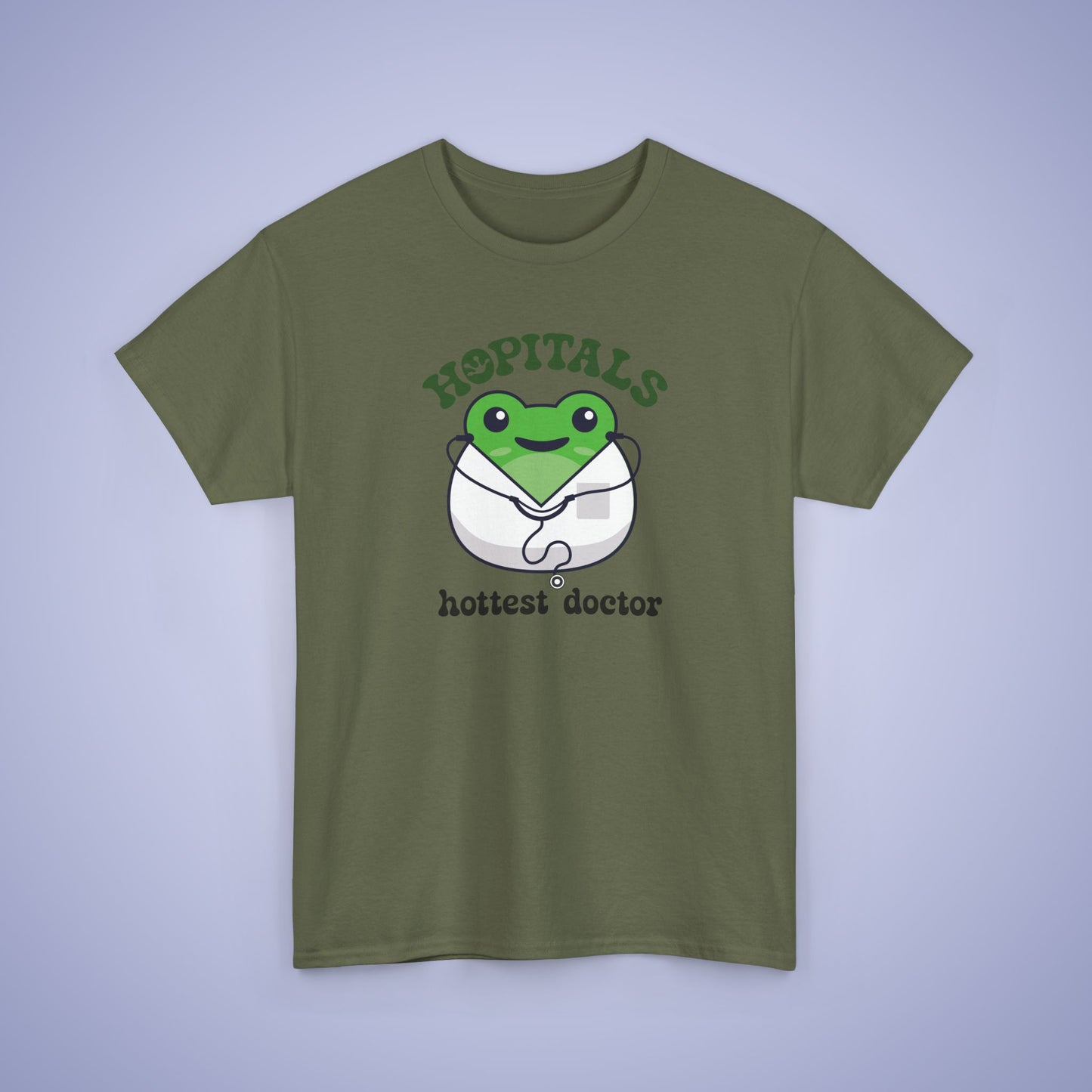 Hopitals Hottest Doctor Gift Graphic Tee Frog Lover Funny Unisex T Shirt