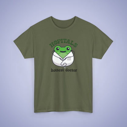 Hopitals Hottest Doctor Gift Graphic Tee Frog Lover Funny Unisex T Shirt