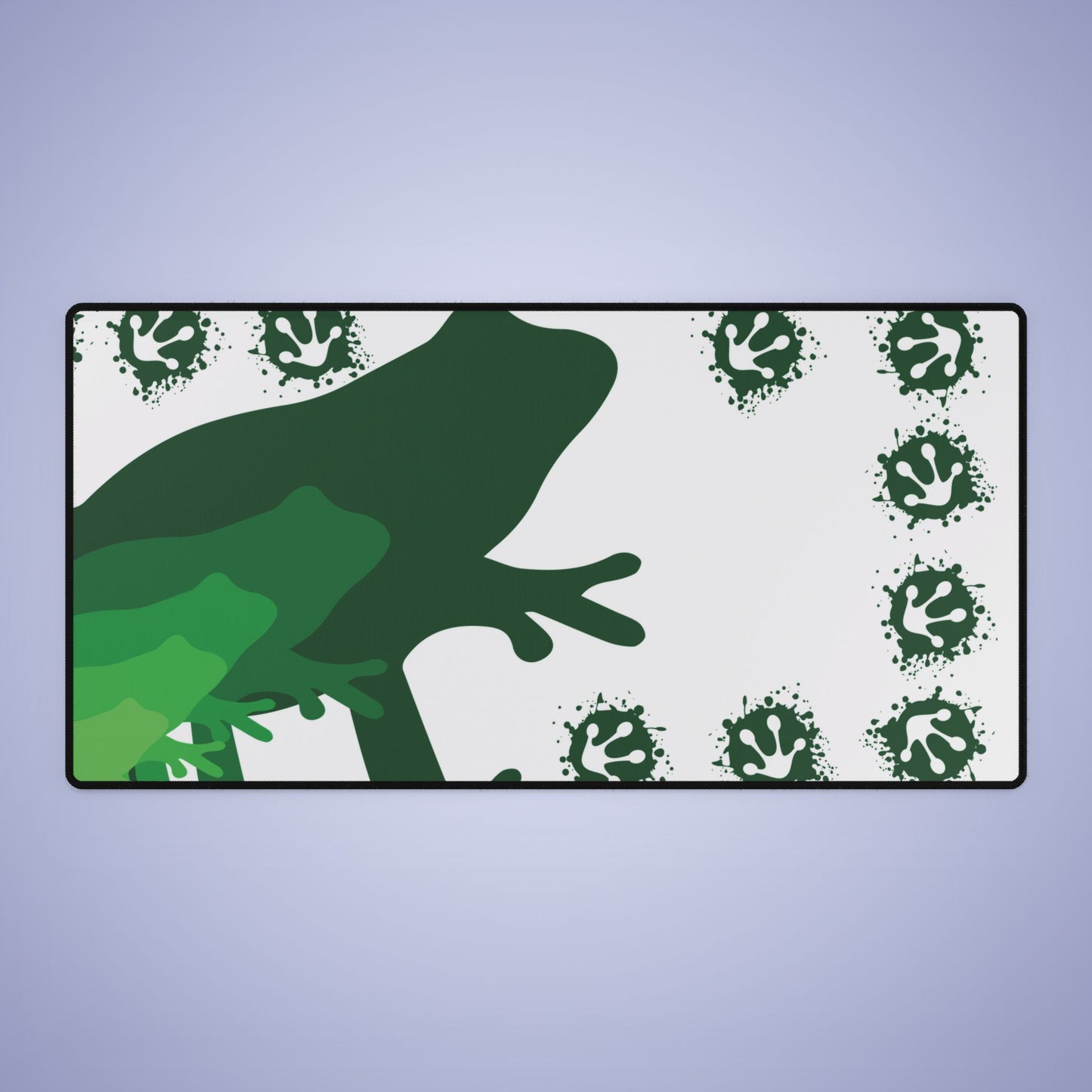 Frog Prints Desk Mat Frog Lover Gift