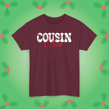 Cousin Crew Christmas Lights White Family Matching Unisex T Shirt