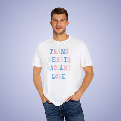 Trans Hearts Radiant Love Transexual LGBT Pride Month Comfort Colors T Shirt Unisex