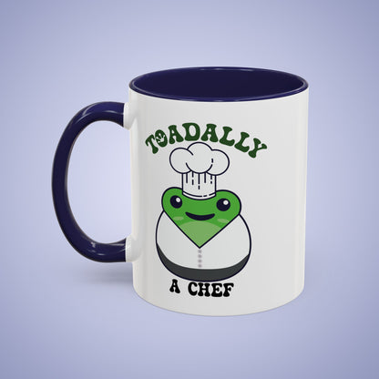 Toadally a Chef Frog Lover Gift Coffee Mug Ceramic