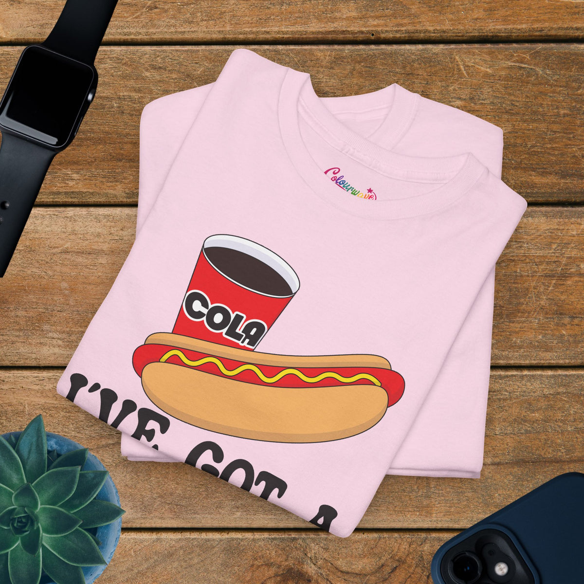 I've Got a Dog in Me Funny Hot Dog T-Shirt | Hot Dog Lover Gift Black