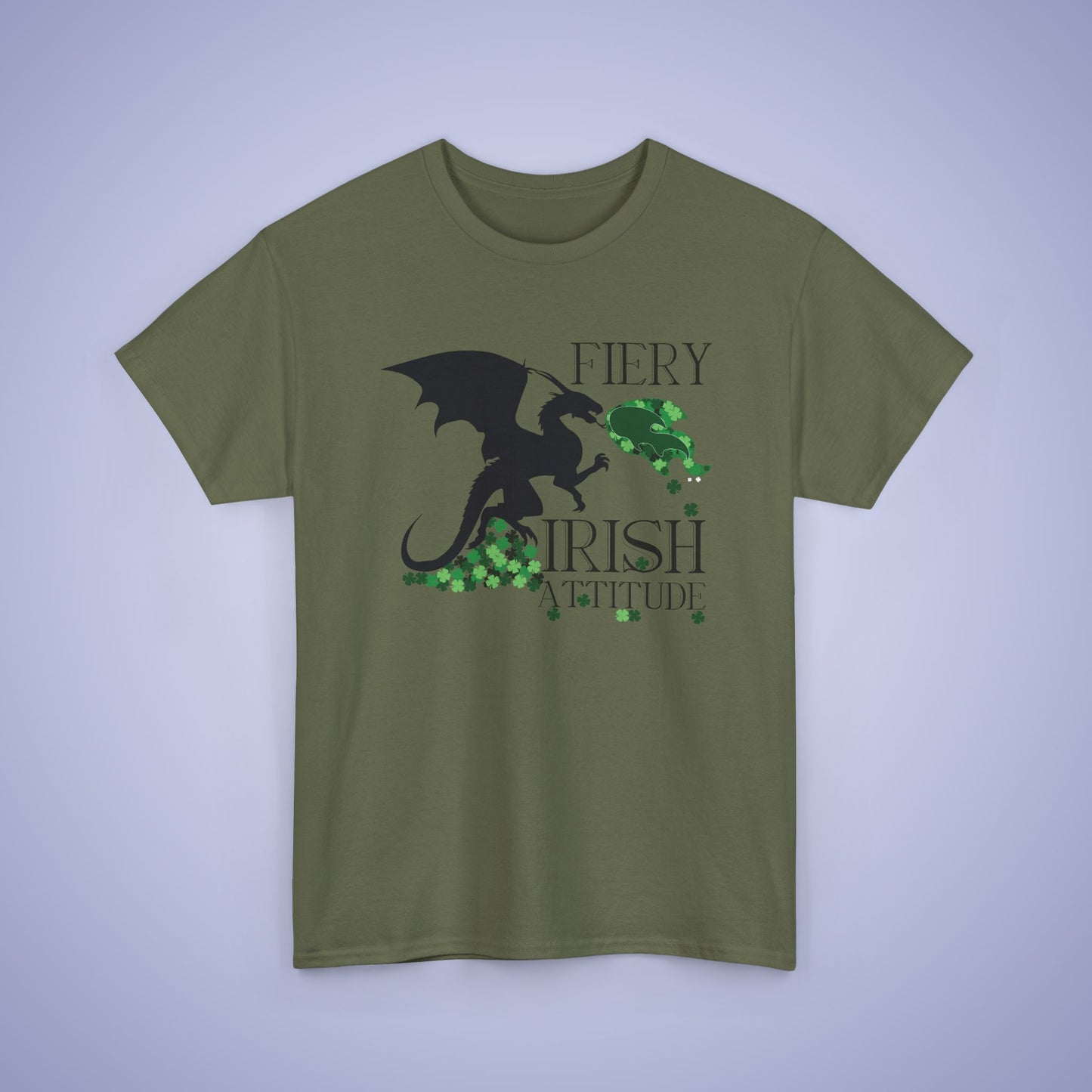 Fiery Irish Attitude Dragon Lover Unisex T Shirt