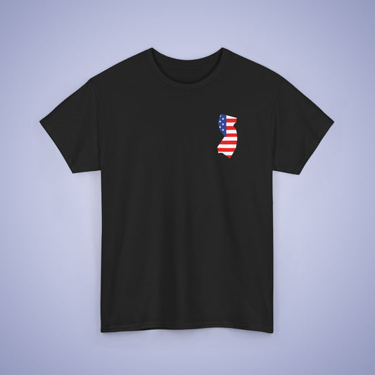New Jersey Map Pocket Art Proud American Unisex T Shirt
