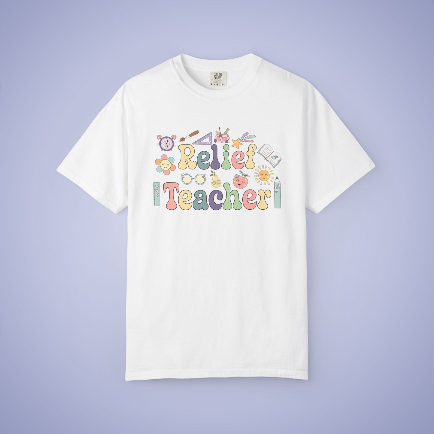 Relief Teacher T Shirt Retro Comfort Colors Unisex Back to School