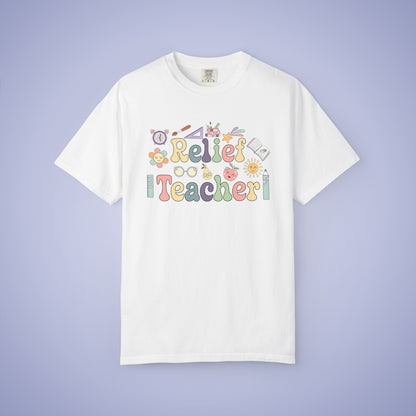 Relief Teacher T Shirt Retro Comfort Colors Unisex Back to School