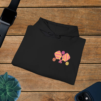 Diagnosed with a Chronic Dinking Disorder Pickleball Hoodie | Funny Pickleball Lover Gift Dark Version