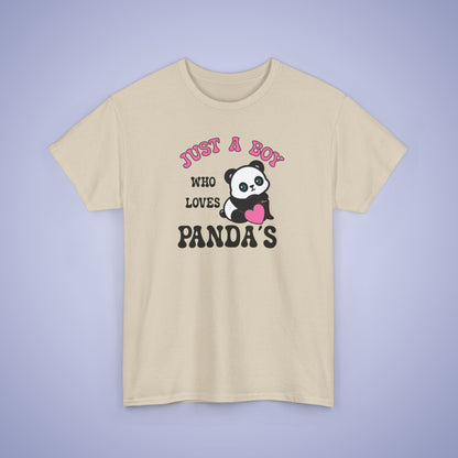 Just a Boy Who Loves Pandas National Panda Day Unisex T Shirt