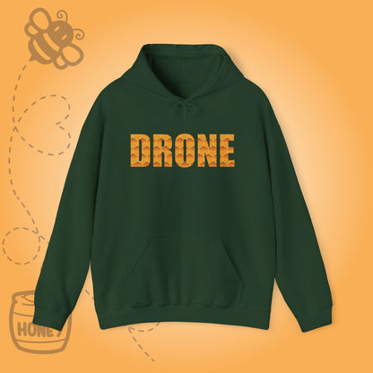 Drone Sweet As Honey  Honeycomb Word Art Design Hoodie Sweatshirt