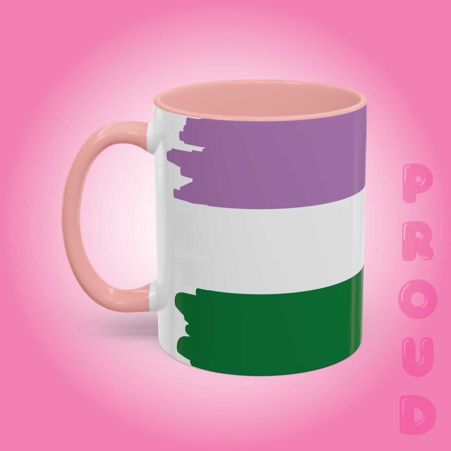 Gender Queer Paint Style Coffee Mug