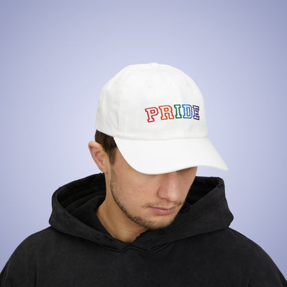Pride Month Embroidered Classic Dad Cap Unisex Coloured Embroidery