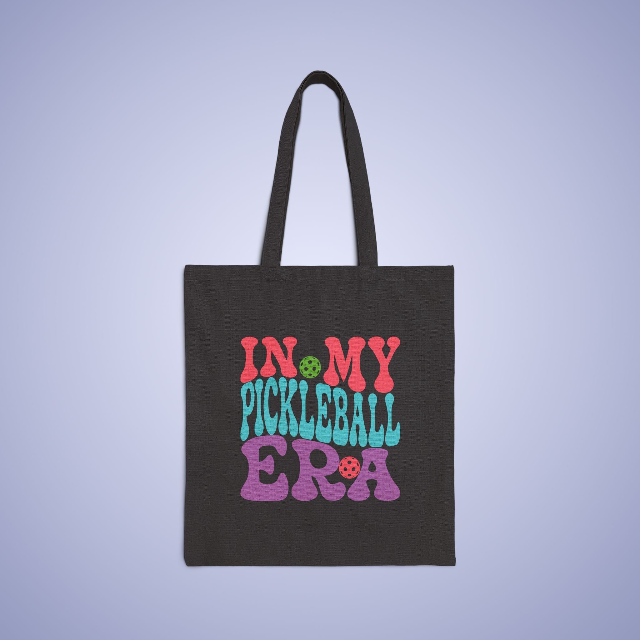 In My Pickleball Era Wavy Text Cotton Canvas Gift Tote Bag