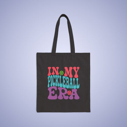 In My Pickleball Era Wavy Text Cotton Canvas Gift Tote Bag