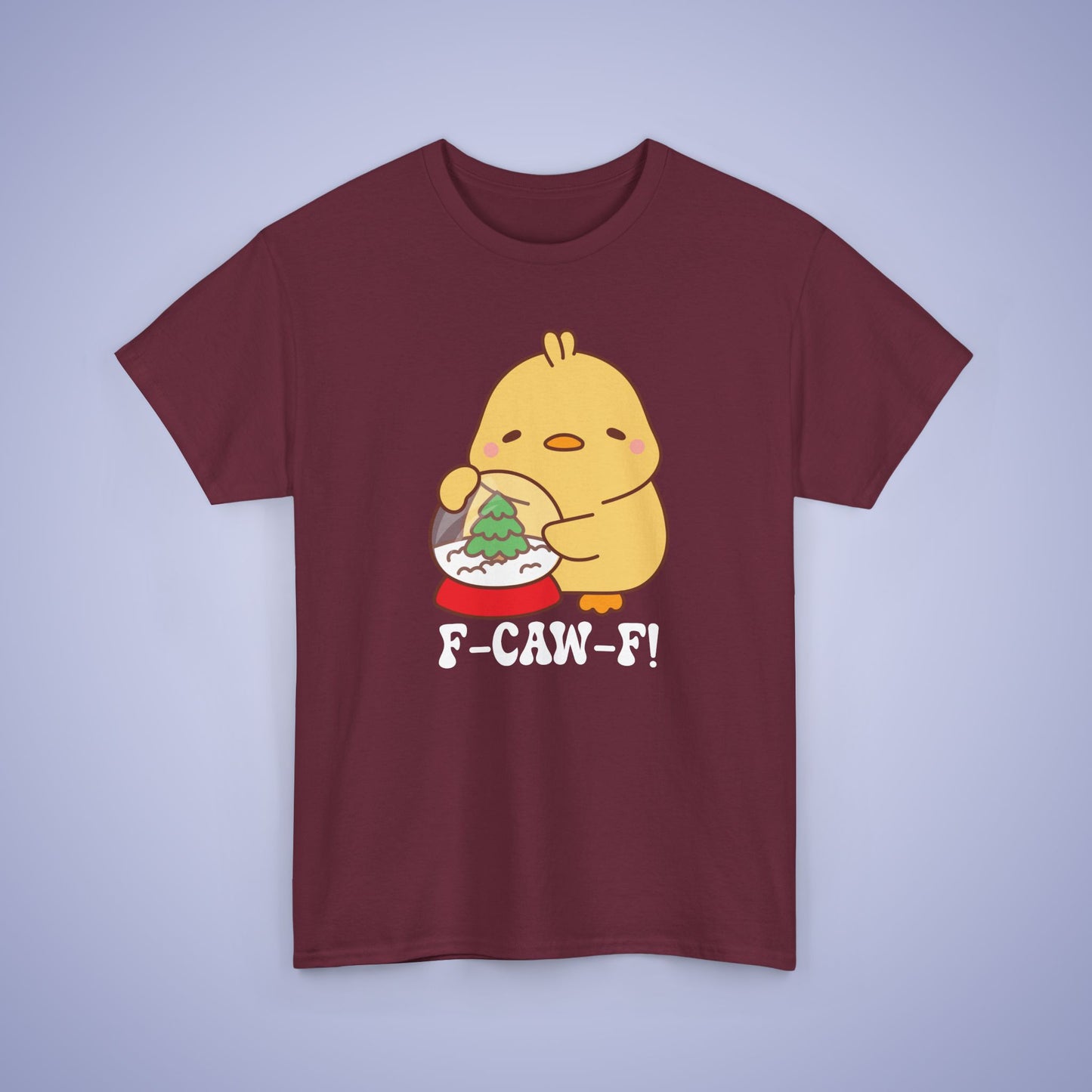 Christmas Snowglobe F CAW F White Cute Funny Chick Unisex Chicken T Shirt
