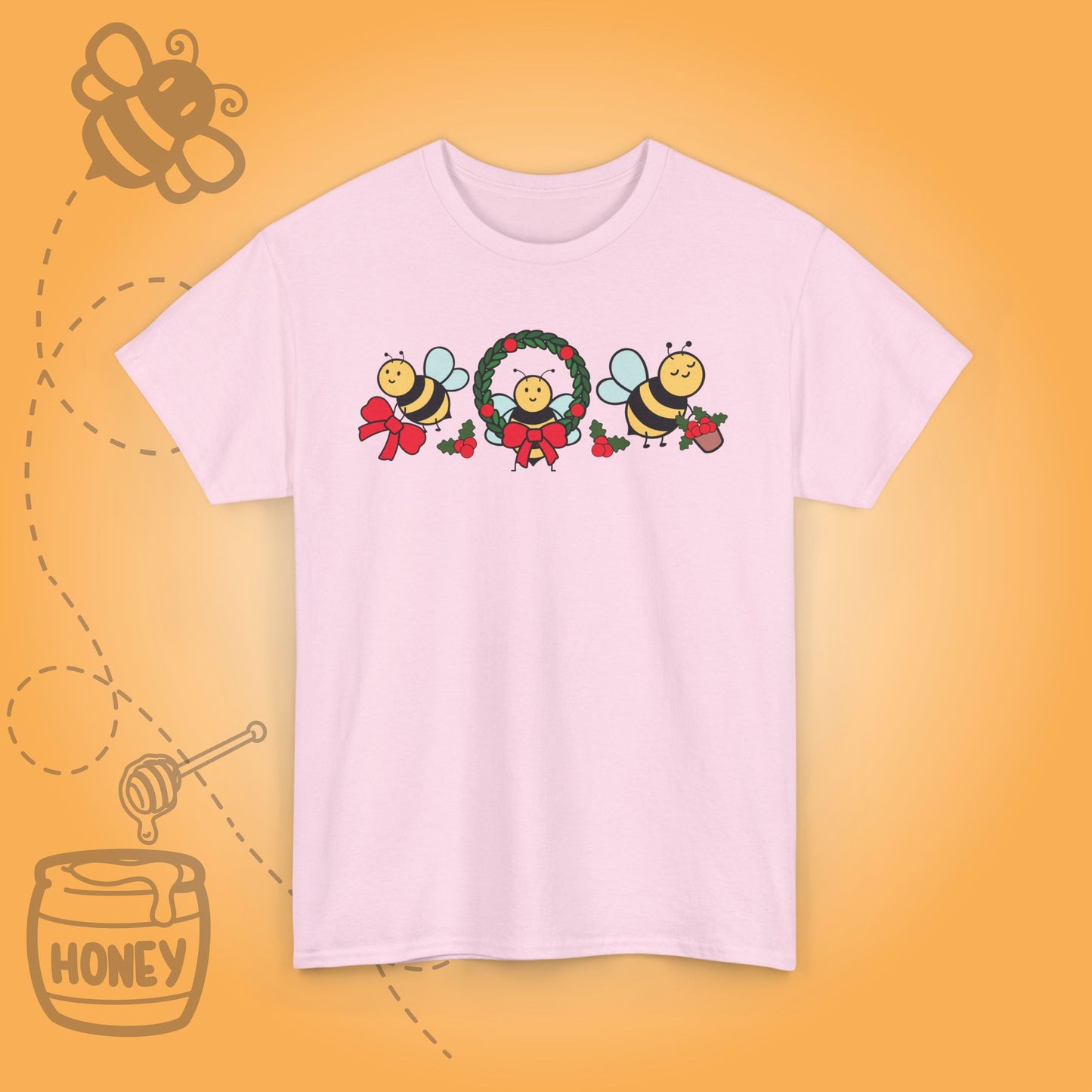 Cute Christmas Bee's Sweet As Honey Bee Lover Unisex T Shirt