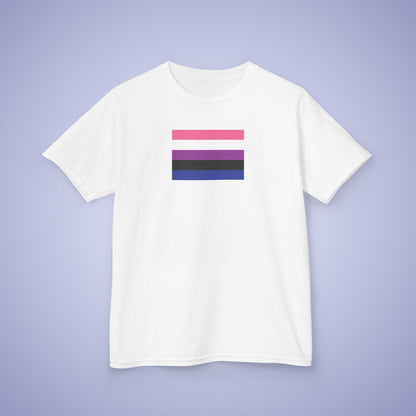 Gender Fluid Pride Kids Cotton T Shirt LGBTQ Pride Month